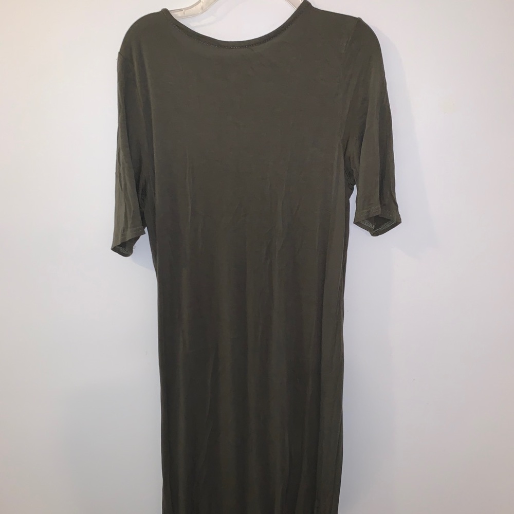 Brand new BooHoo olive green midi dress